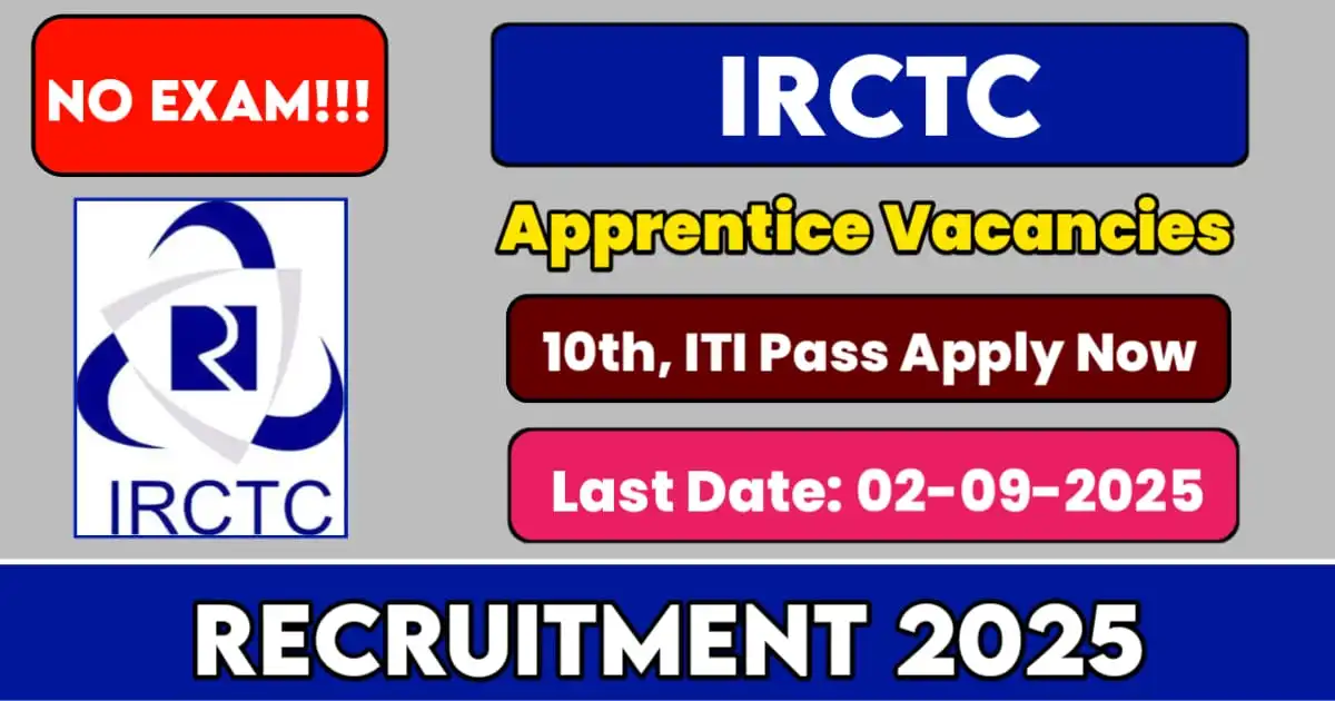 IRCTC Apprentice Recruitment 2025