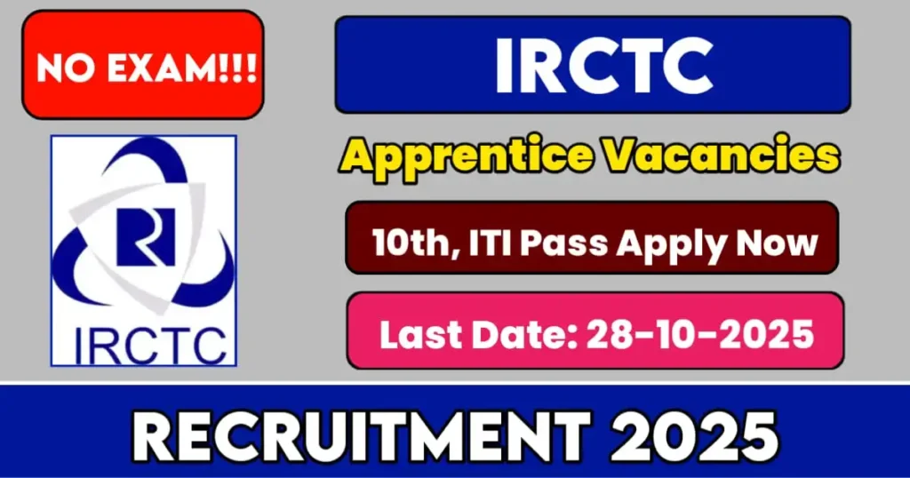 IRCTC Apprentice Trainee Recruitment 2025
